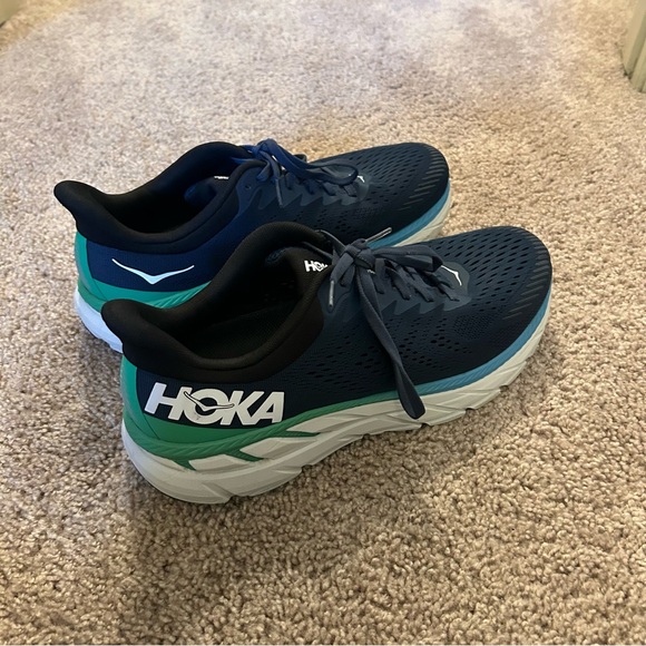 Hoka Clifton 7 Navy Blue Men’s Shoes Size 13 - Picture 3 of 13